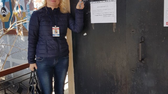 Екатерина Дегтярева проголосовала в красковской школе N11